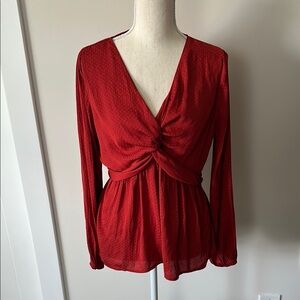 Elegant Red Women's Top